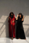 Abaya velours plissée